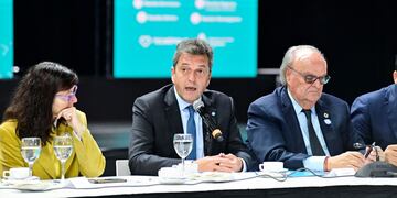 Sergio Massa en el Banco Nación