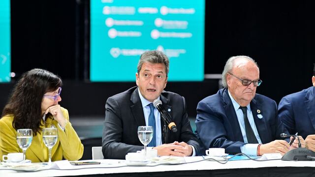 Sergio Massa en el Banco Nación