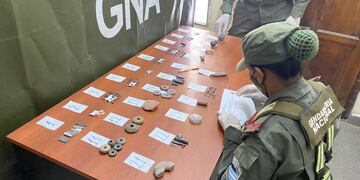 La Gendarmería Nacional Argentina interviene en casos de tráfico de bienes culturales en todo el país.