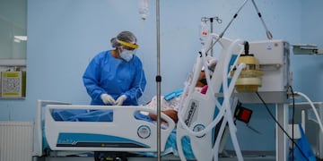 UTI. La ocupación de camas en Villa María llegó al 100 por ciento. (AP)