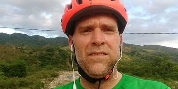 Ramiro Sagasta, era el ciclista que murió prendido fuego en Salta (Facebook).
