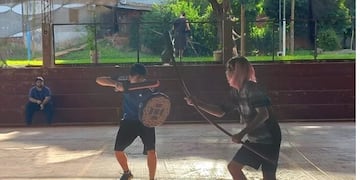 Realizaron un encuentro de softcombat medieval en Posadas.