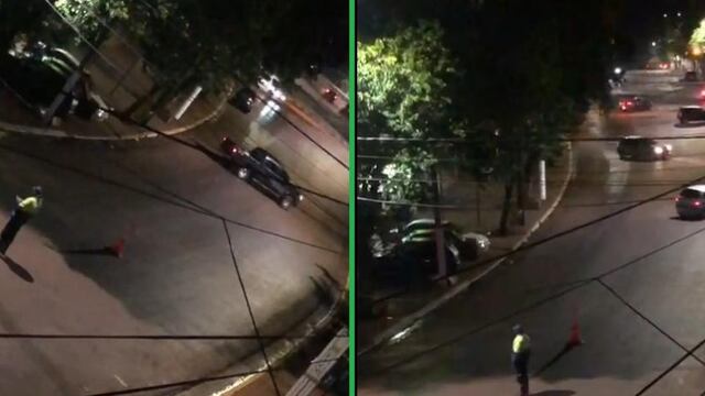 Conductores realizaron maniobras peligrosas para evitar control de tránsito en Eldorado.