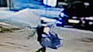 Se robó una pileta de lona de un patio