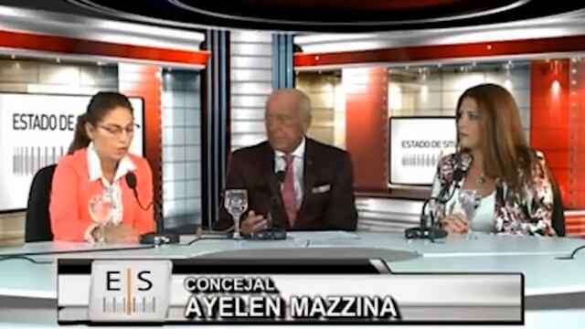 Ayelén Mazzina se manifestaba en contra del aborto en el 2018.