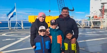 La familia santiagueña que vivirá en la Antártida Argentina para dar clases.