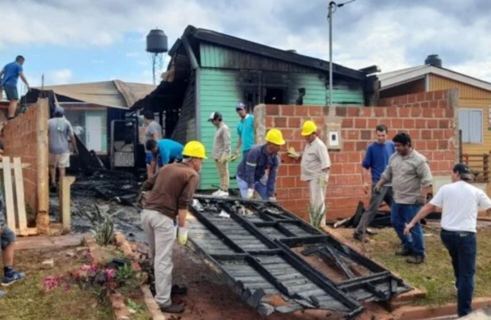 Incendio en Itaembé Guazú dejó a una familia con lo puesto
