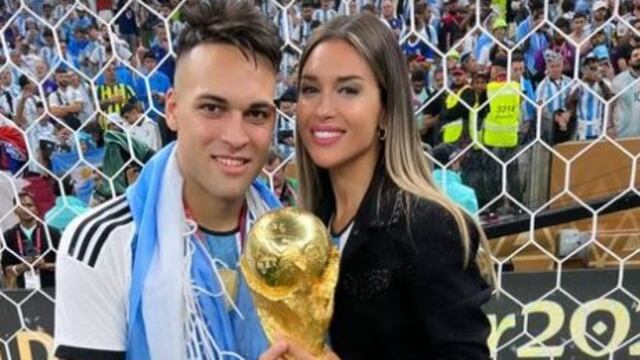 Gandolfo y Lautaro Martínez, campeón mundial.
