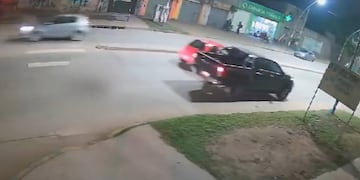 La grabación sobre avenida Rivarola al 8000 tuvo gran repercusión en redes sociales.