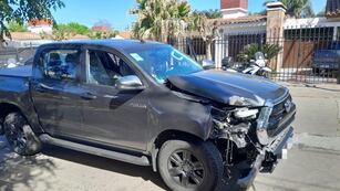 Chocó e increpó a la policía