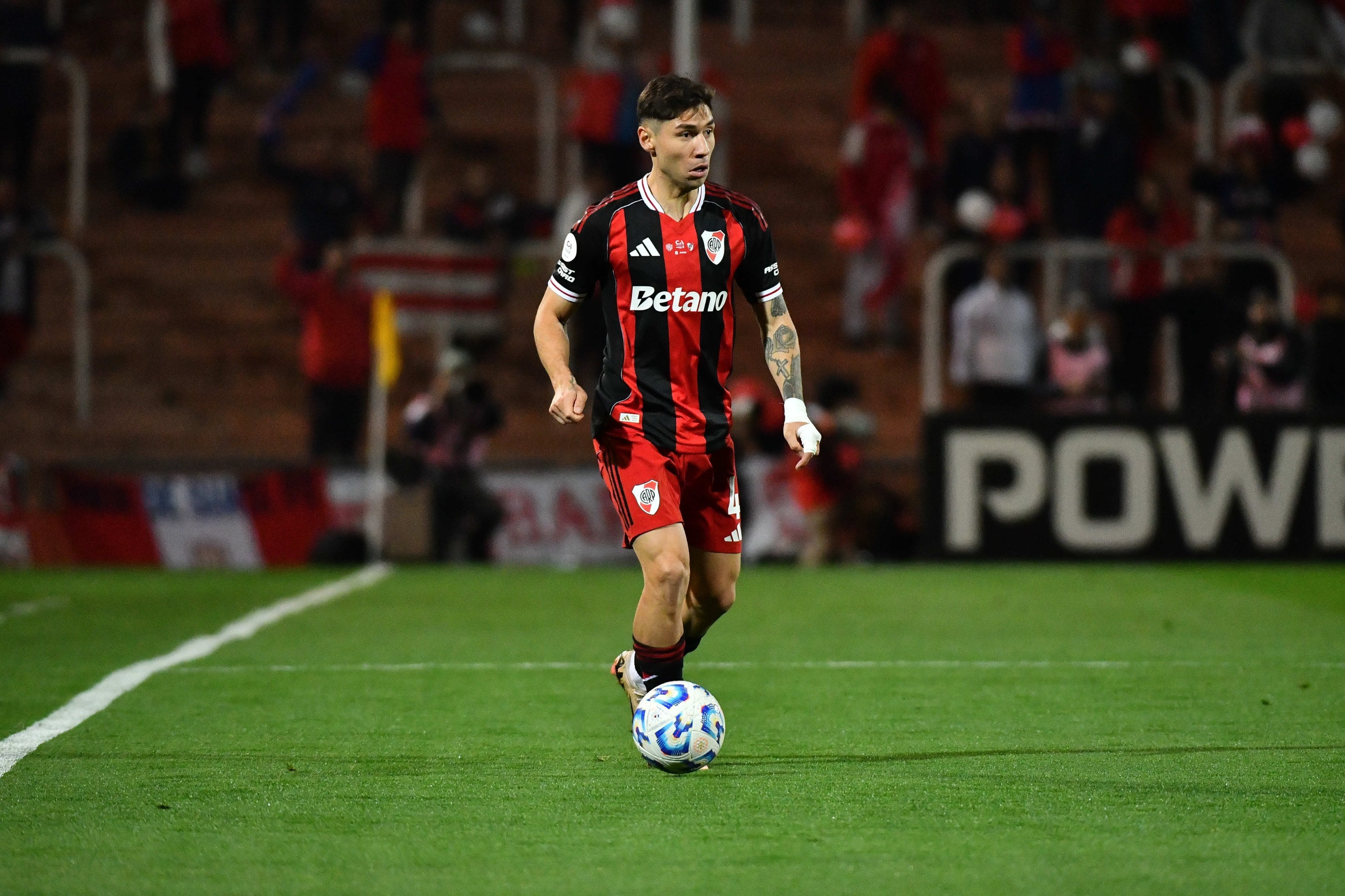 Gonzalo Montiel, lateral de River, en el partido ante Unión por la Copa Argentina. (Prensa River)