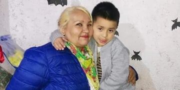 Jacinita junto a su nieto Taylor, las víctimas fatales de la tragedia del canal en Albardón