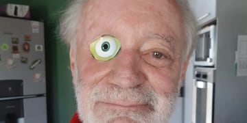 Pablo Feighelstein tiene 67 años y no podía registrarse en la app "Mi Argentina", por lo que tuvo que recortar el ojo de un dibujo.