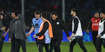 Vegetti y Farré, dos sobre los que los hinchas posaron sus ojos este viernes, en el empate sin goles con Rosario Central. (Facundo Luque / La Voz)