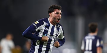 Nahuel Bustos convirtió el gol de Talleres para la victoria ante Sarmiento, previo al clásico con Belgrano. (Prensa Talleres)