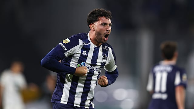 Nahuel Bustos convirtió el gol de Talleres para la victoria ante Sarmiento, previo al clásico con Belgrano. (Prensa Talleres)