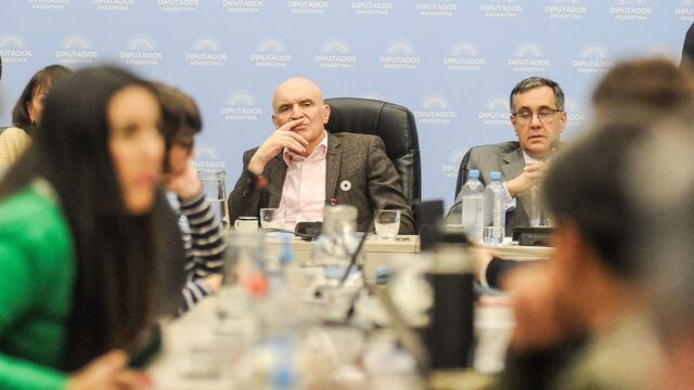 Los diputados José Luis Espert (LLA) y Alejandro Finocchiaro (PRO), presidentes de las comisiones de Presupuesto y Educación (Foto: Federico López Claro)