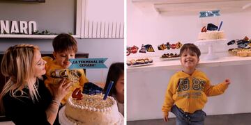 Genaro se volvió viral por su cumple con temática de colectivos.