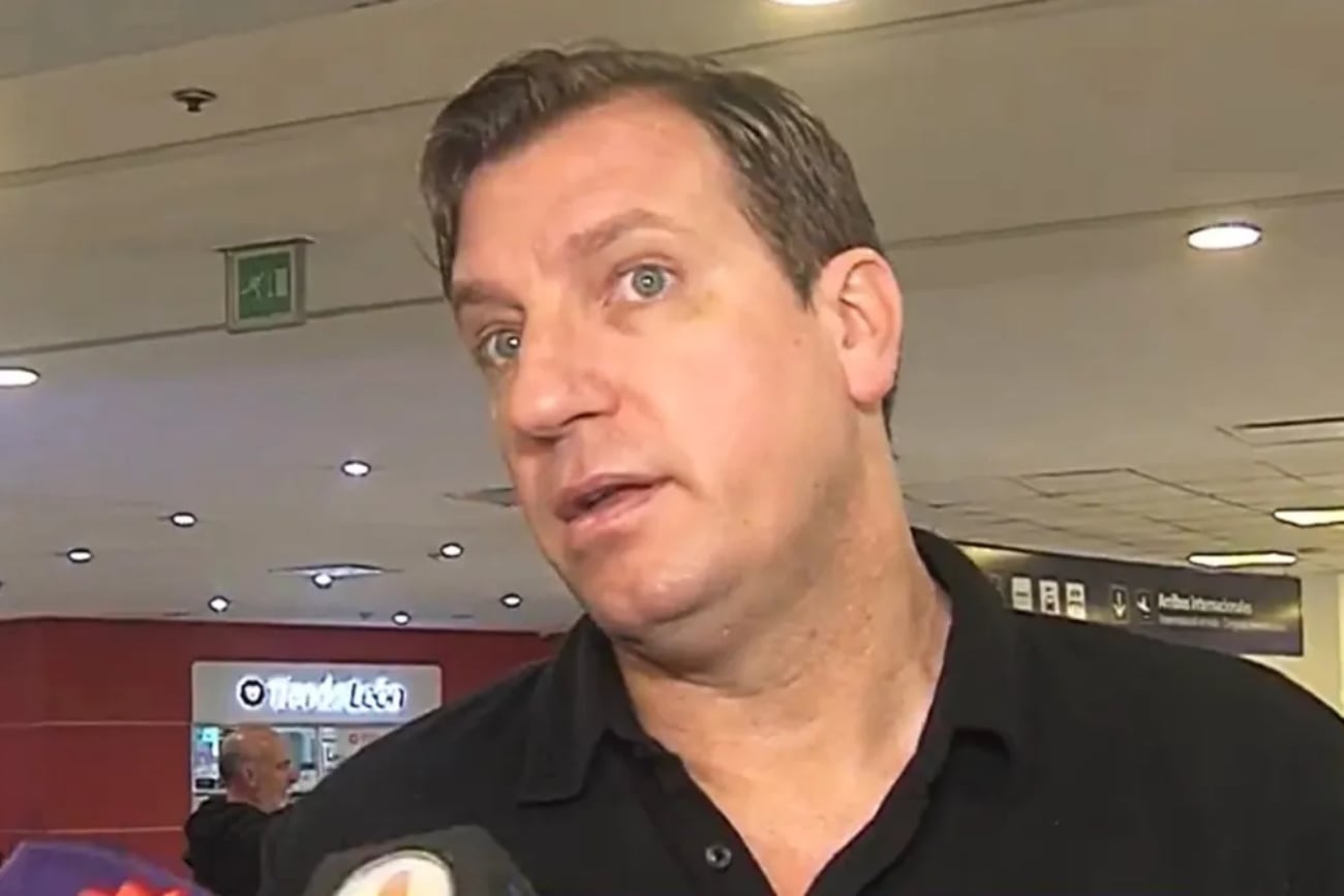 Maxi López habló con la prensa al llegar al país para ver a su hijo Valentino. (Foto: Captura de pantalla)