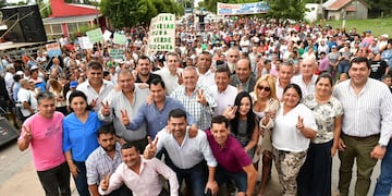 Monteagudo: Jaldo inauguró luminarias y lanzó la repavimentación de Ruta 329.