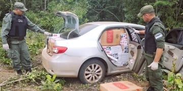 San Vicente: incautan millonario contrabando de cigarrillos.