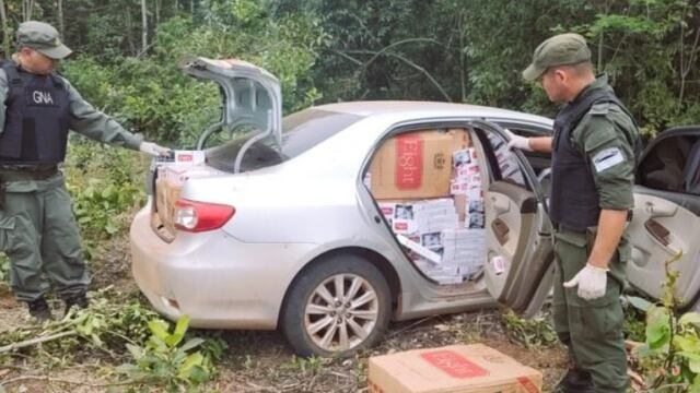 San Vicente: incautan millonario contrabando de cigarrillos.
