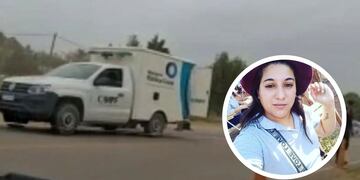 Cayó de una camioneta en movimiento. Su esposo está detenido.