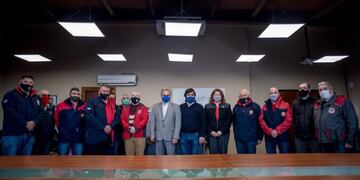 El Municipio junto a la diputada nacional Carolina Yutrovic se reunieron con representantes  del Consejo Nacional de Bomberos Voluntarios