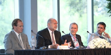 Los mandatarios estuvieron acompañados por Ignacio Lamothe, secretario general del Consejo Federal de Inversiones (CFI).