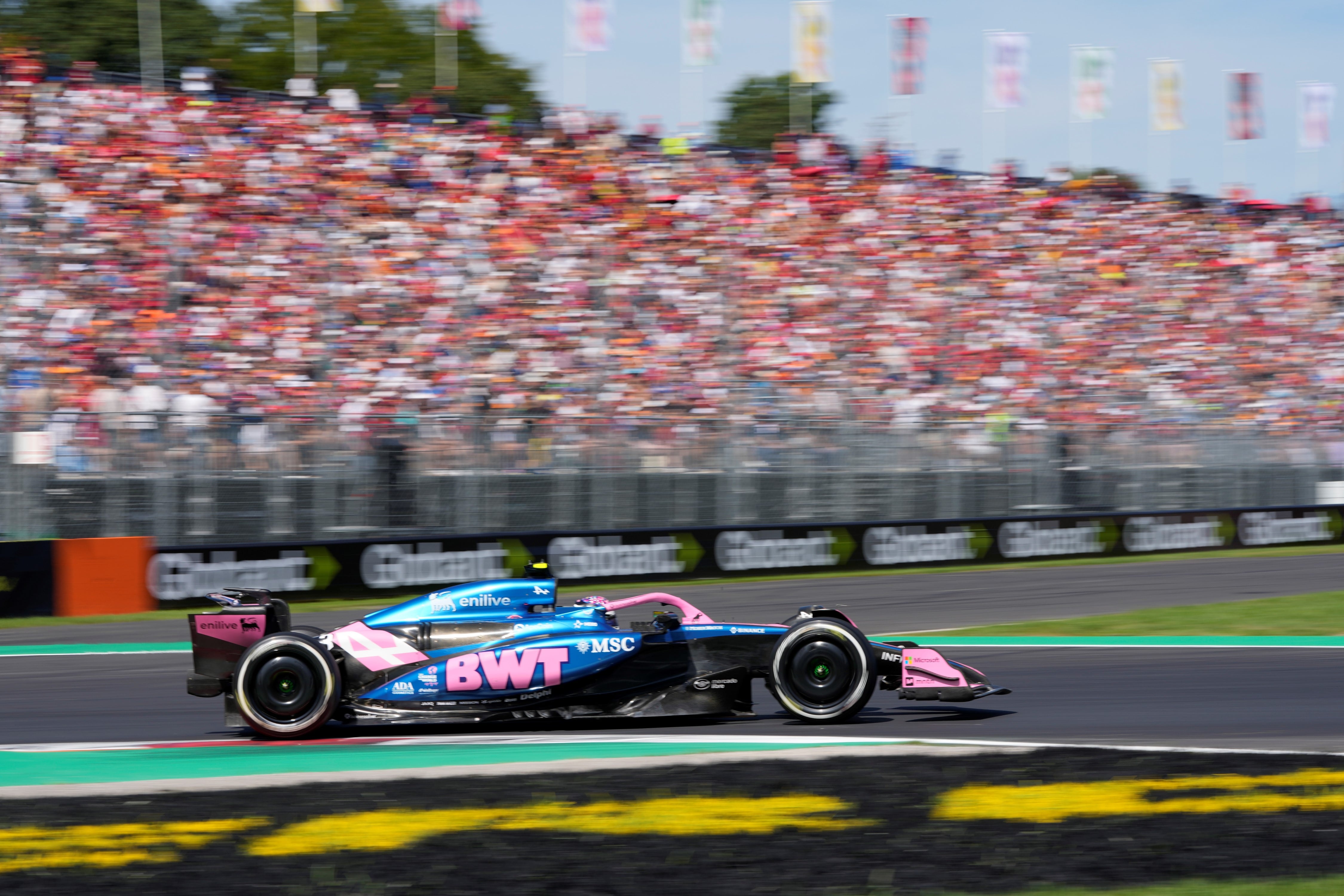 Franco Colapinto en el GP de Monza. (AP)
