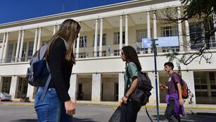 Movimiento de estudiantes en la UNC. Foto José Hernández/La Voz