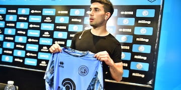 El delantero Lautaro Pastrán llegó como refuerzo por una fuerte inversión de Belgrano. Y jugó poco (José Gabriel Hernández / La Voz).
