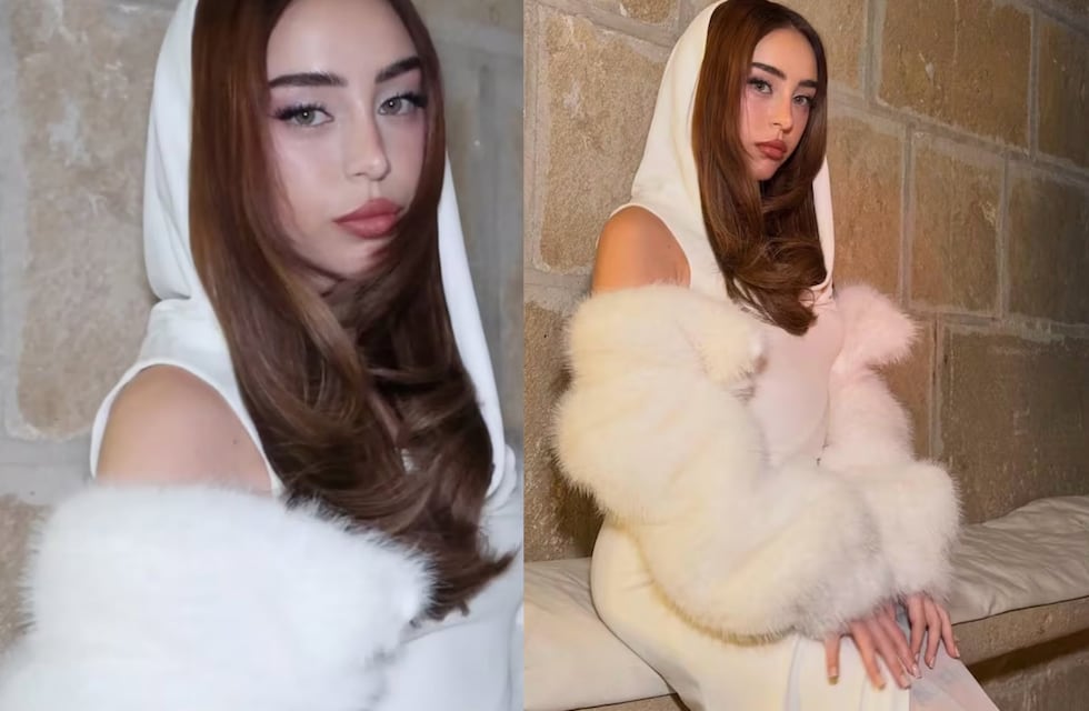 La rosarina Nicki Nicole deslumbró con un look de lujo desde un pueblo medieval en España