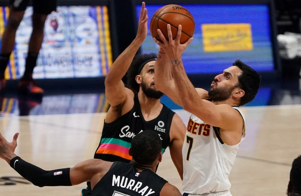 Lujos, titularidad y victoria de Facu Campazzo en Denver ante los Spurs