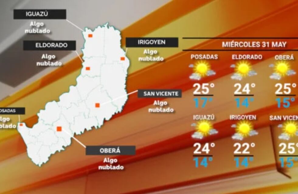 Clásico día otoñal para este miércoles en Misiones: fresco y con presencia de sol