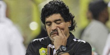 Maradona también manifestó sus ganas de volver al Al Wasl (Foto: AP).