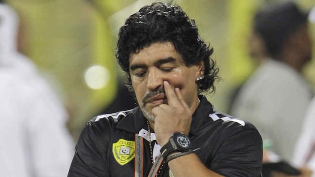 Maradona también manifestó sus ganas de volver al Al Wasl (Foto: AP).