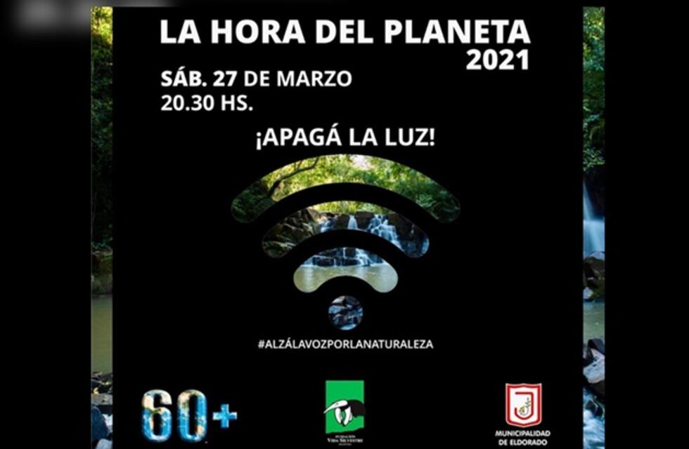 La municipalidad de Eldorado se sumó a “la hora del planeta 2021”