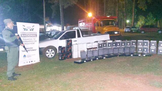 Secuestran contrabando de mercaderías y divisas en San Antonio.