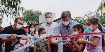 Herrera Ahuad participó de la inauguración de plazas en Campo Viera.