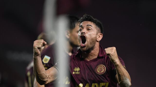 "Laucha" Acosta, recuperado como titular por Ricardo Zielinski, en la victoria de Lanús. Próximo rival de Belgrano (Prensa Lanús)