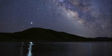 Júpiter y Saturno dieron un espectáculo en el firmamento.