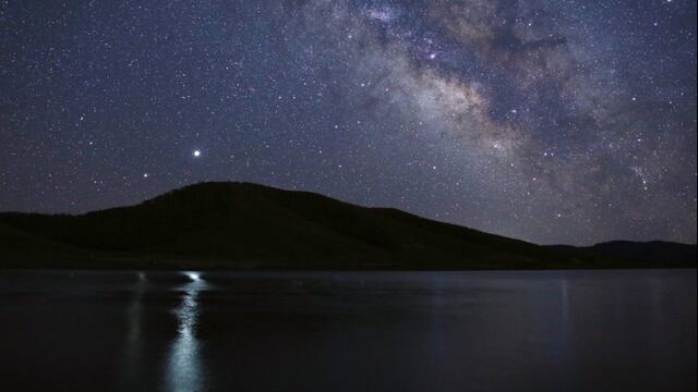 Júpiter y Saturno dieron un espectáculo en el firmamento.