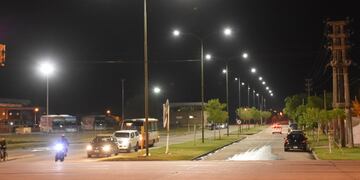 Inauguraron luces en Av. Salva