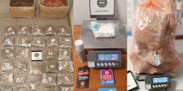 Detectaron drogas en encomiendas.