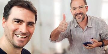 Delvis Bodoira y Hugo Menossi... ¿aceptará ser candidato a intendente por Inspirar?