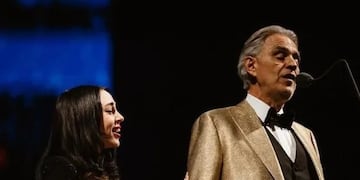 Nicki Nicole y Andrea Bocelli