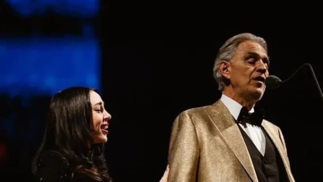 Nicki Nicole y Andrea Bocelli