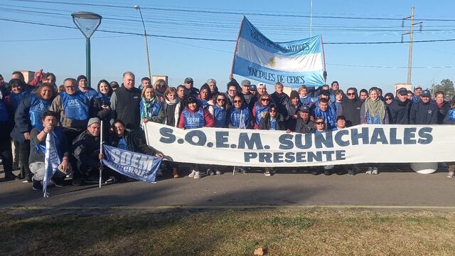 El corte del Sindicato de Obreros y Empleados Municipales de Sunchales, en la ruta 34