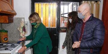 Se inauguró la obra de gas natural en Sol y Río y Villa Independencia.